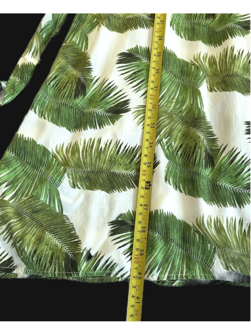 Melissa Odabash Palm Print Resort Maxi Skirt Sz M Boho Vacation Tie Waist - Picture 6 of 8